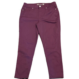 Seven7 Women's Rich Purple Skinny Jeans Booty Shaper